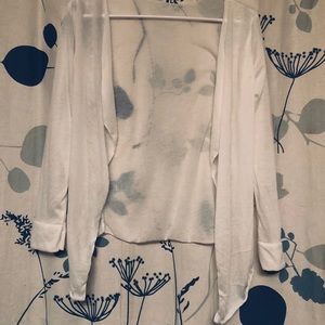 Sheer White Cardigan